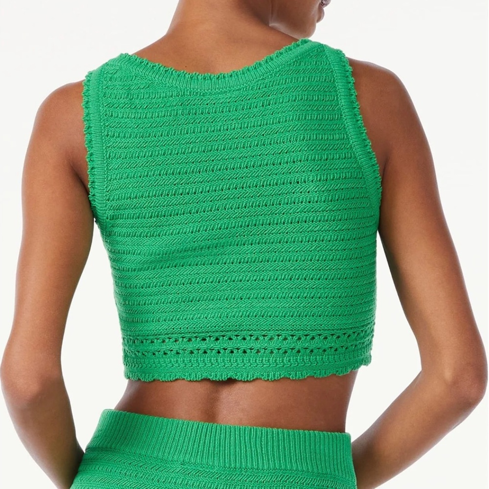 J.CREW CROCHET-KNIT SWEATER TANK